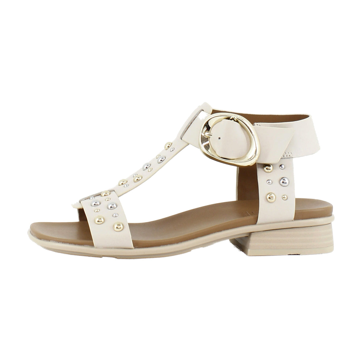 Ivory Beige Leather