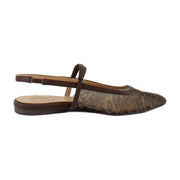 Brown Leopard Print Mesh