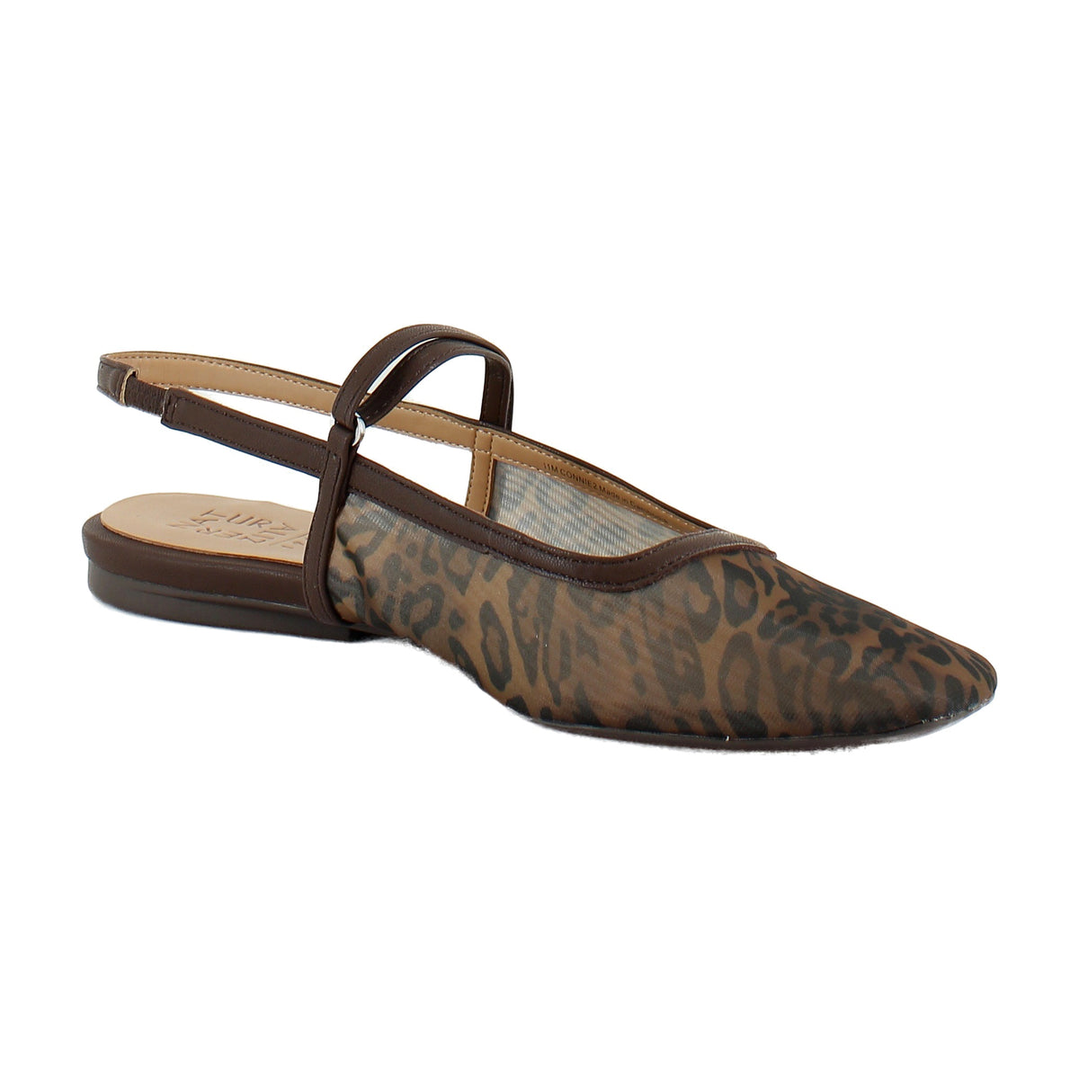 Brown Leopard Print Mesh