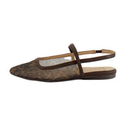 Brown Leopard Print Mesh
