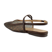 Brown Leopard Print Mesh