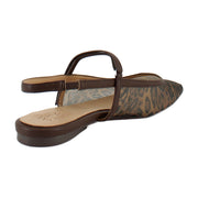 Brown Leopard Print Mesh