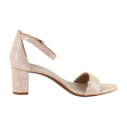 Light Pink Metallic Leather