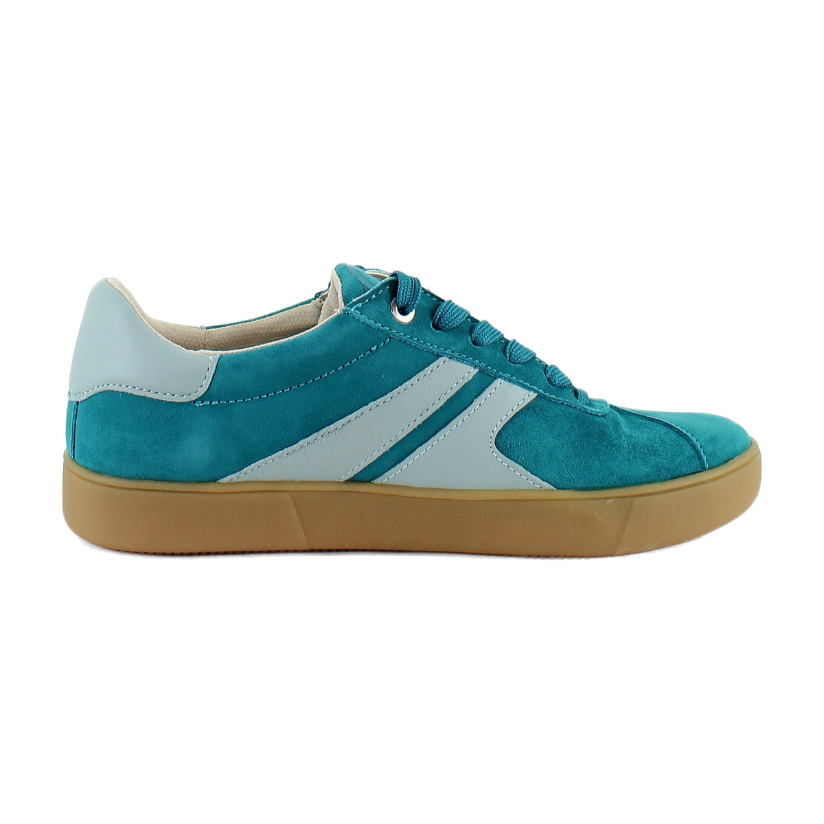 Teal Blue Suede/Leather