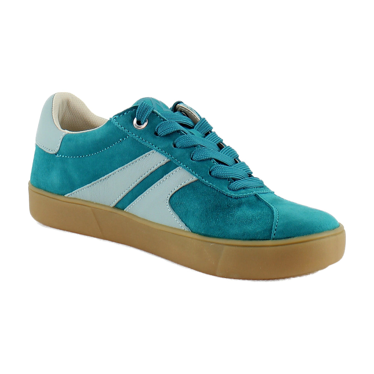 Teal Blue Suede/Leather