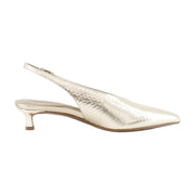 Champagne Metallic Leather