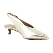 Champagne Metallic Leather