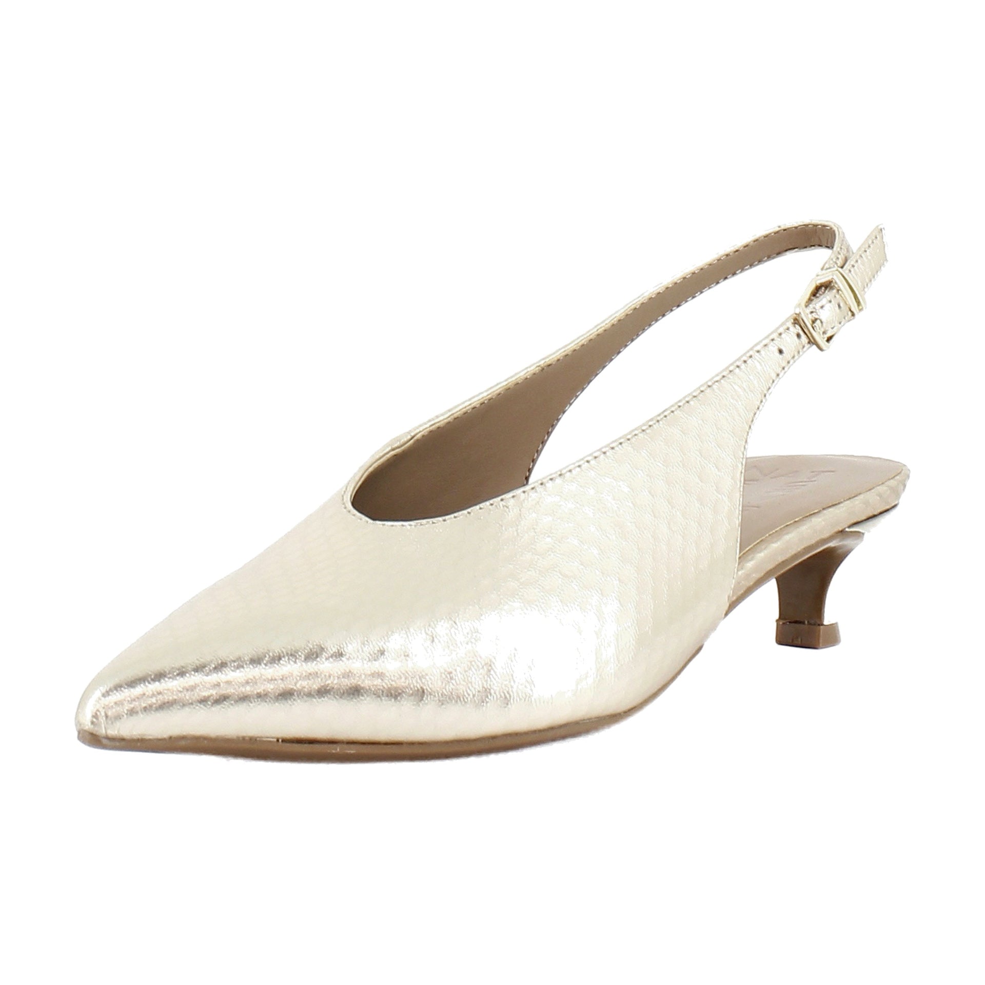 Champagne Metallic Leather