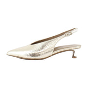 Champagne Metallic Leather