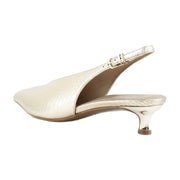 Champagne Metallic Leather