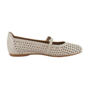 Ivory Beige Leather