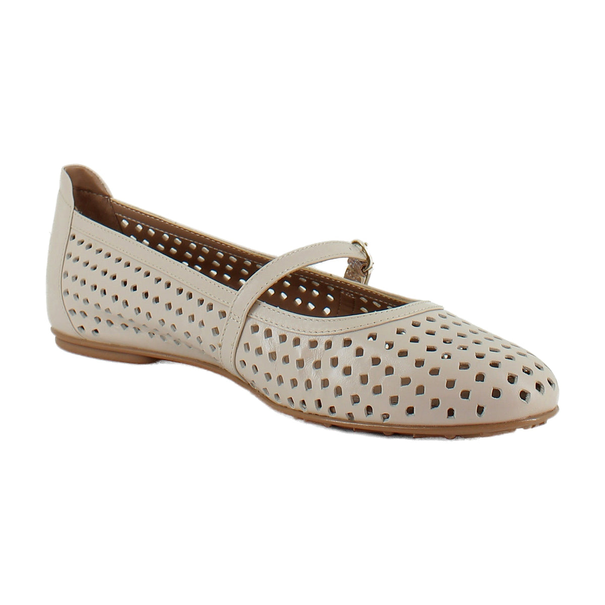 Ivory Beige Leather