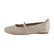 Ivory Beige Leather