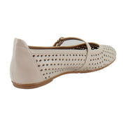 Ivory Beige Leather
