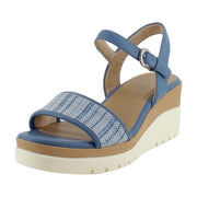 Blue Faux Raffia