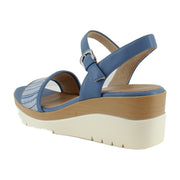 Blue Faux Raffia