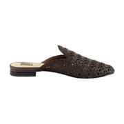 Chocolate Cross Hatch Raffia