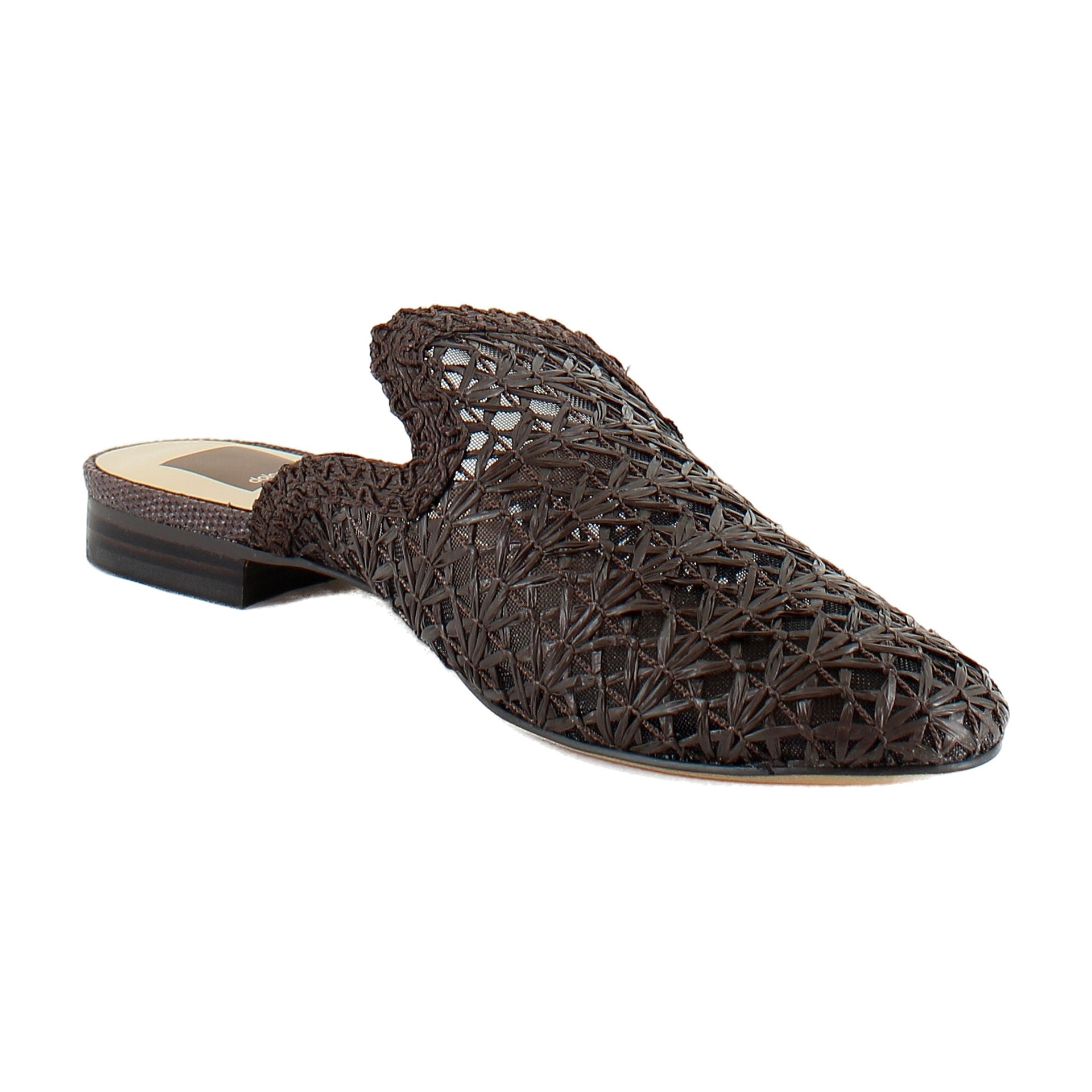 Chocolate Cross Hatch Raffia