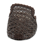 Chocolate Cross Hatch Raffia