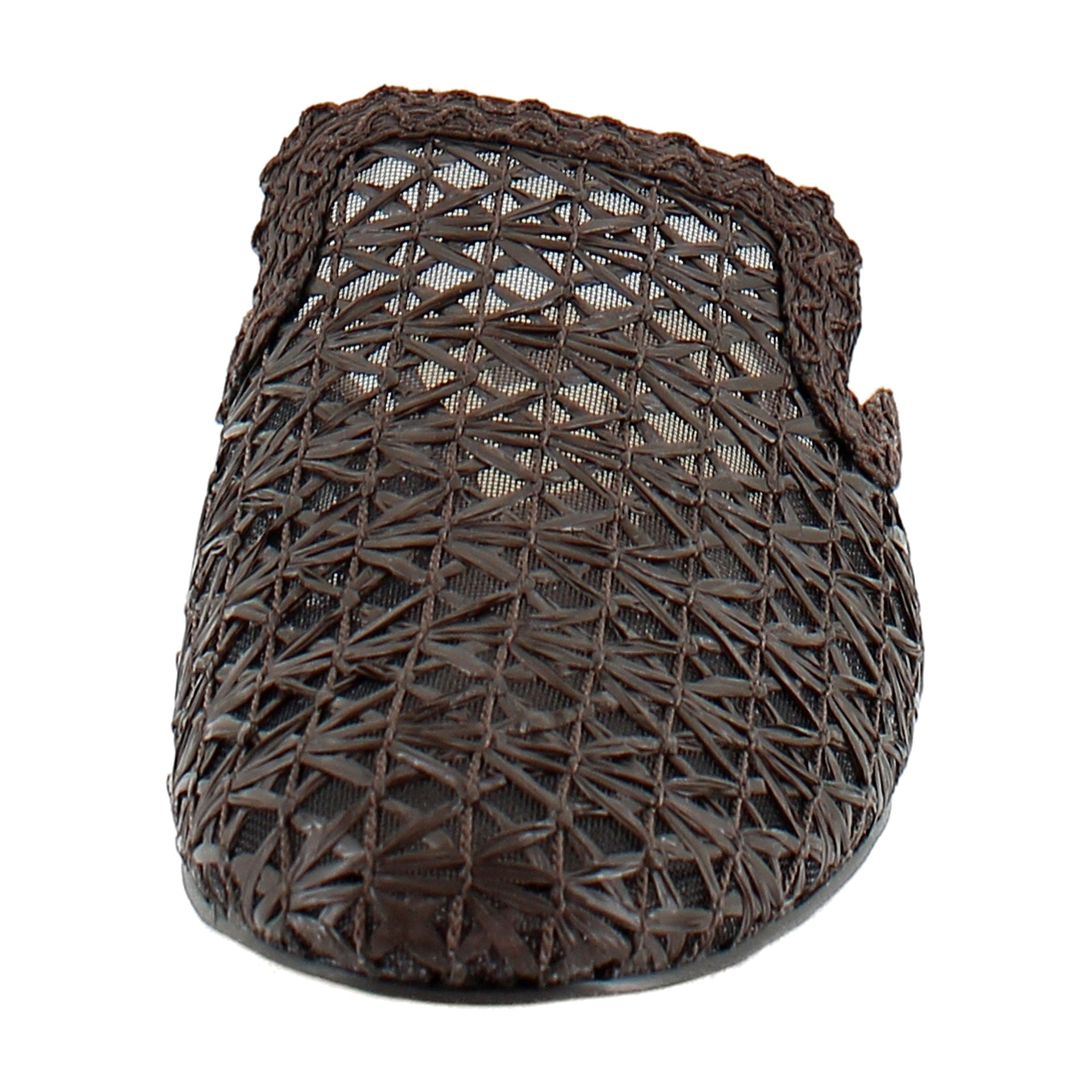 Chocolate Cross Hatch Raffia