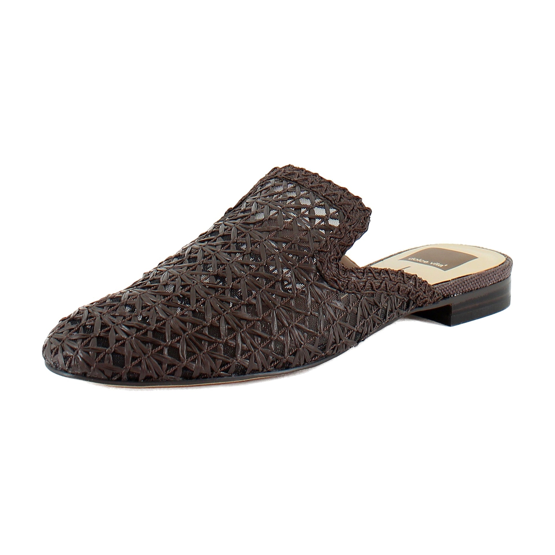 Chocolate Cross Hatch Raffia