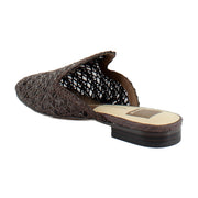 Chocolate Cross Hatch Raffia