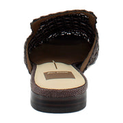 Chocolate Cross Hatch Raffia