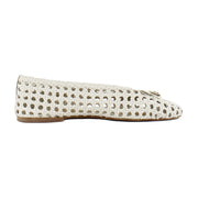 Ivory Woven Leather