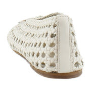 Ivory Woven Leather