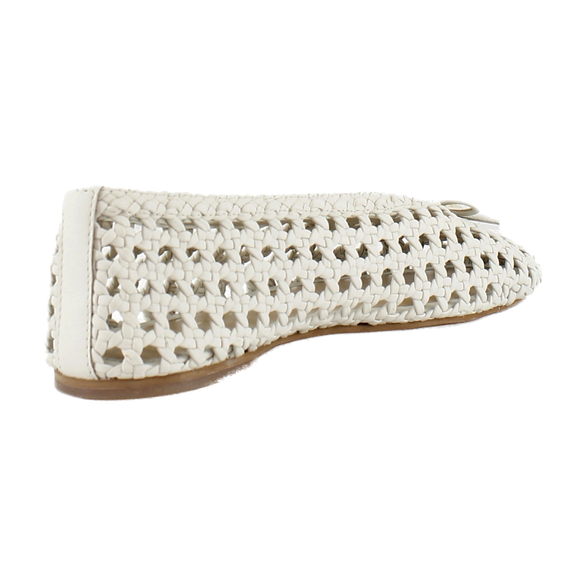 Ivory Woven Leather