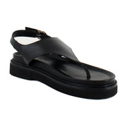Black Glazed Leather