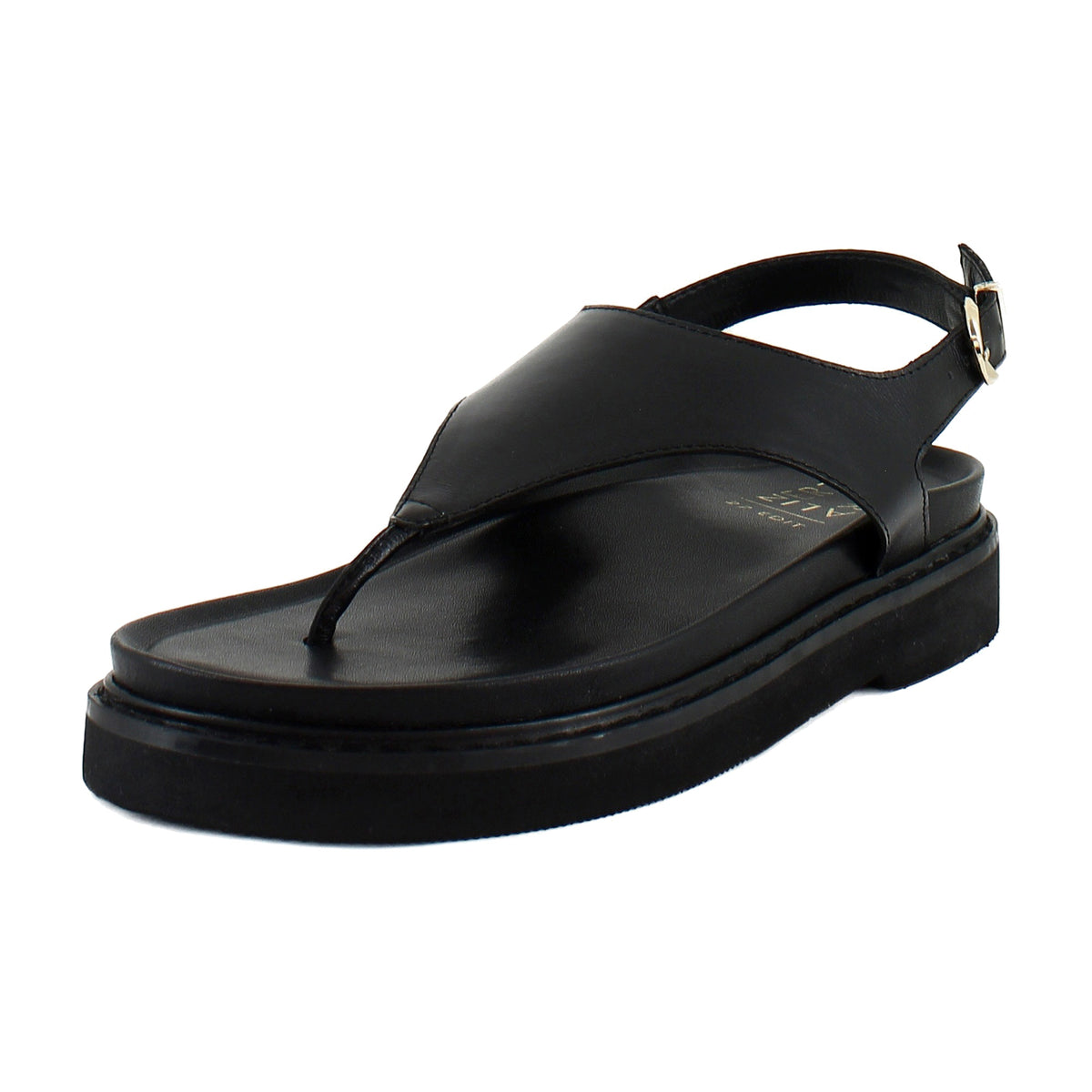Black Glazed Leather