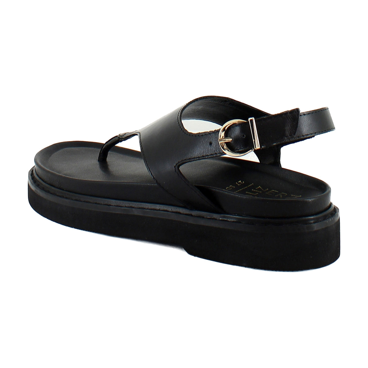 Black Glazed Leather