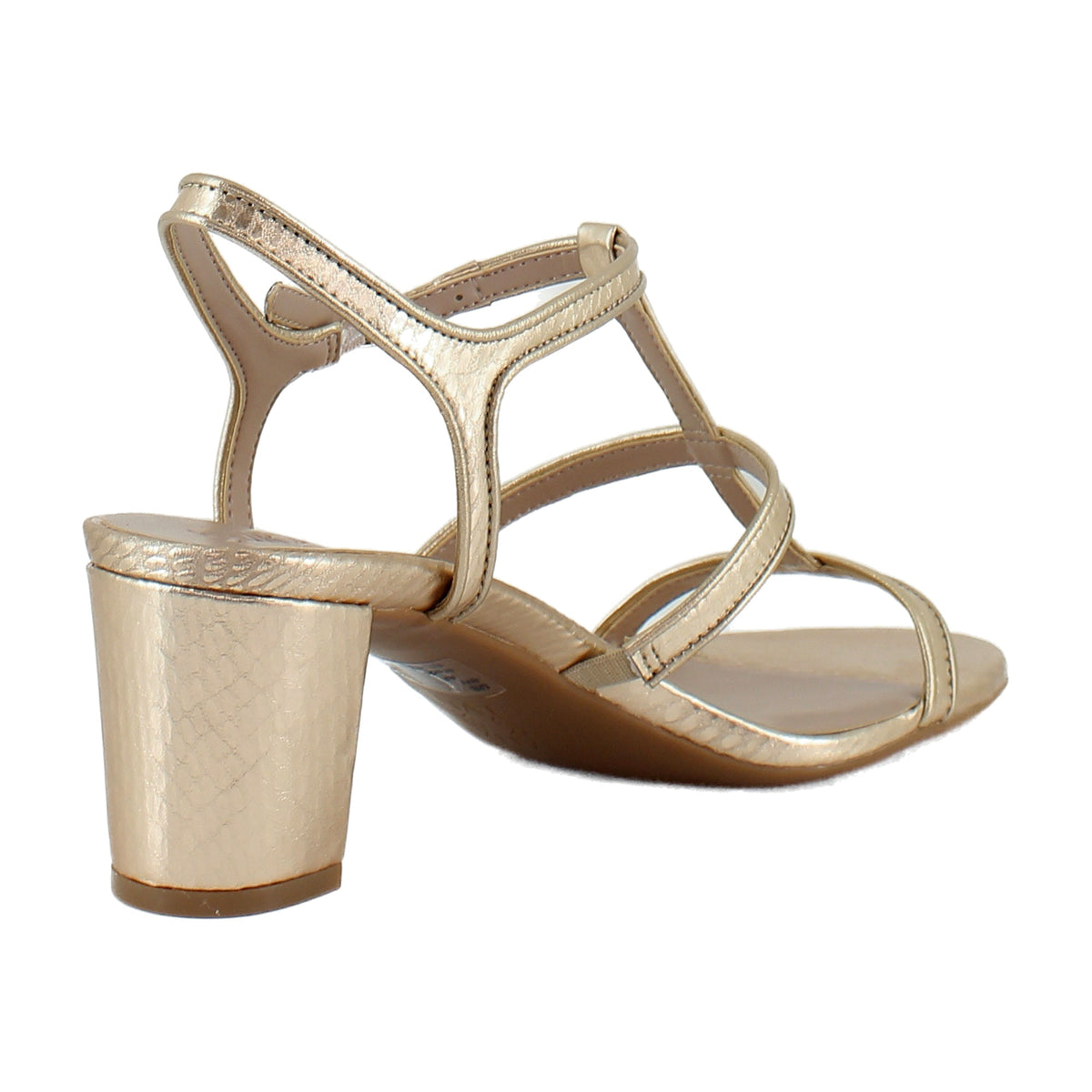 Champagne Snake Faux Leather