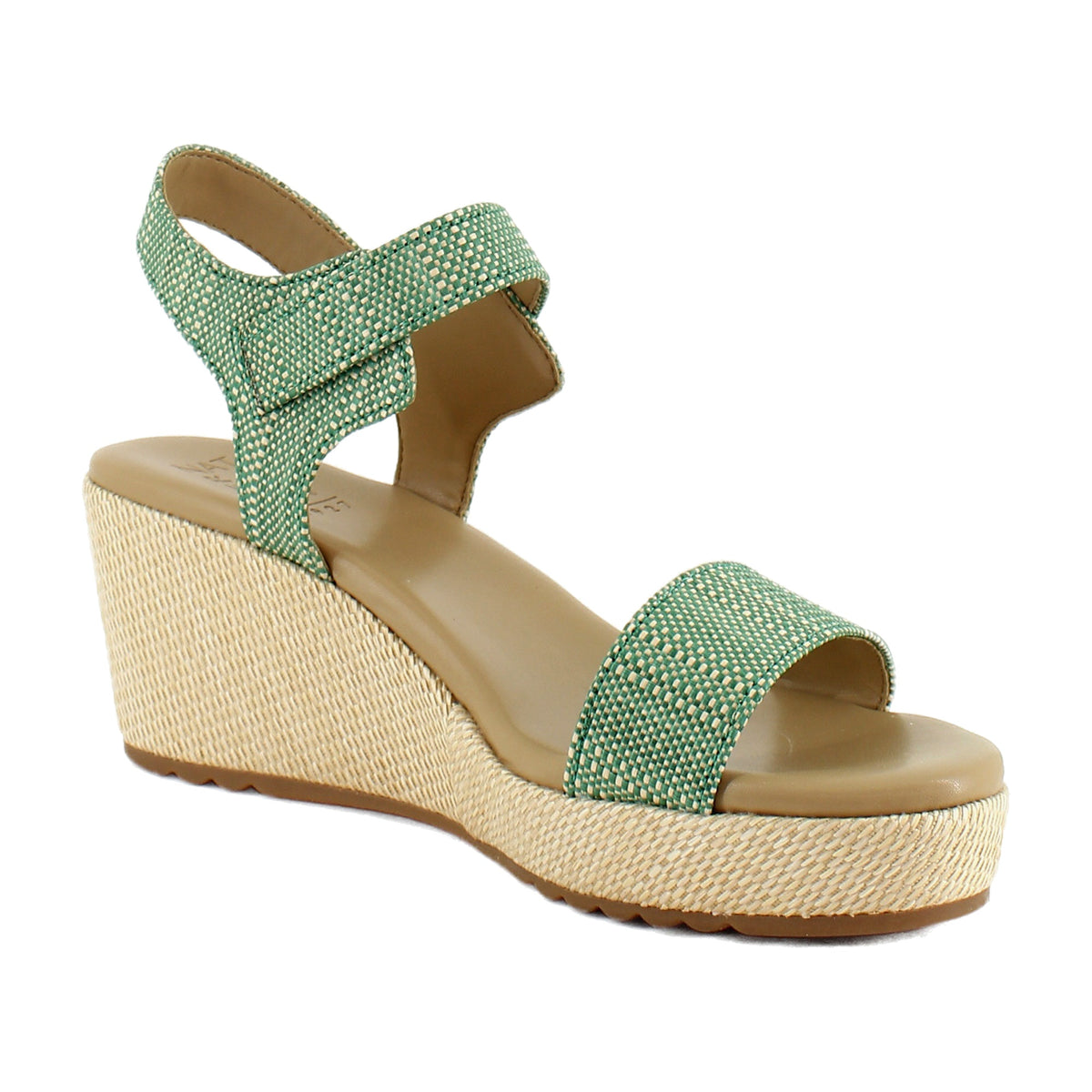 Green Multi Faux Raffia