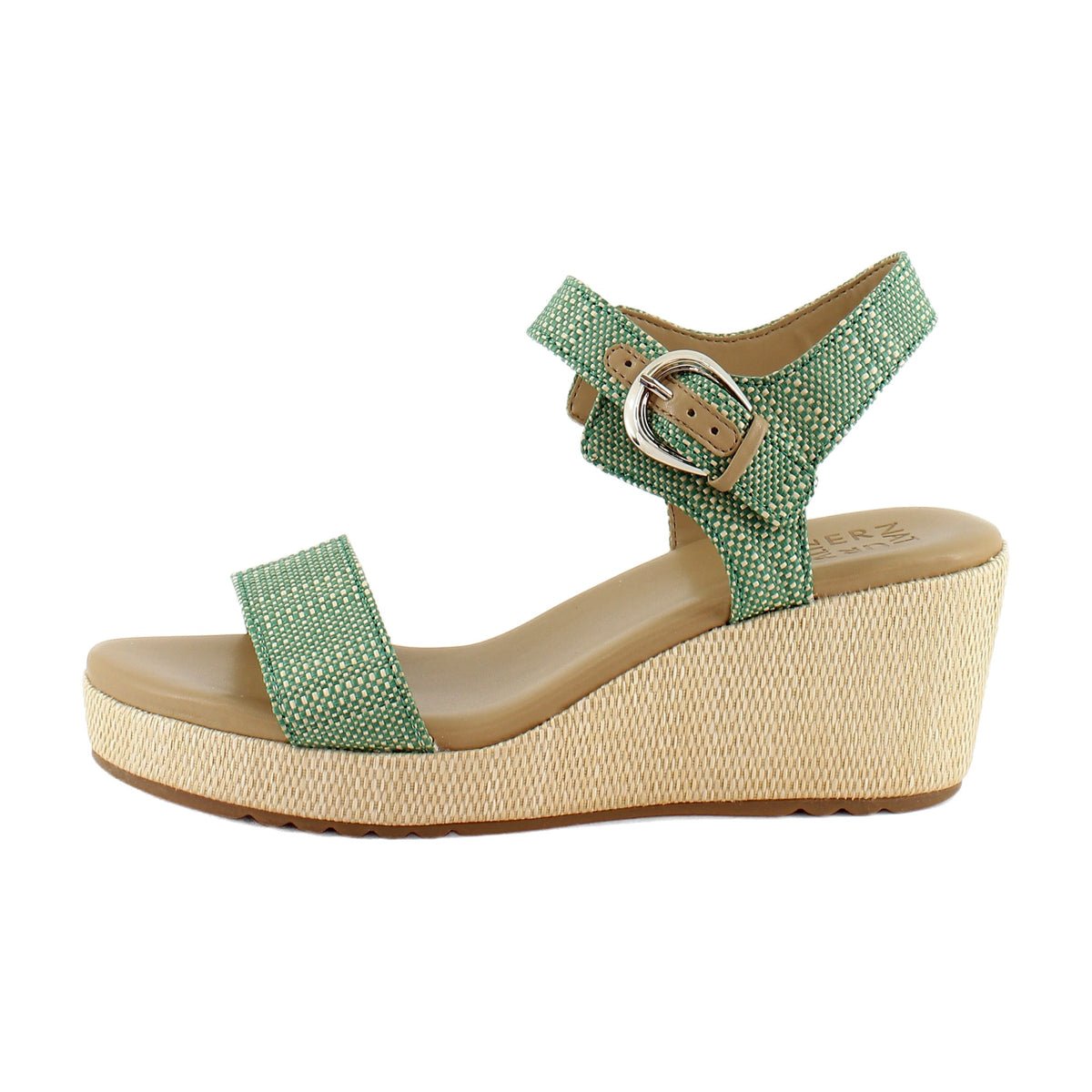 Green Multi Faux Raffia