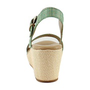 Green Multi Faux Raffia