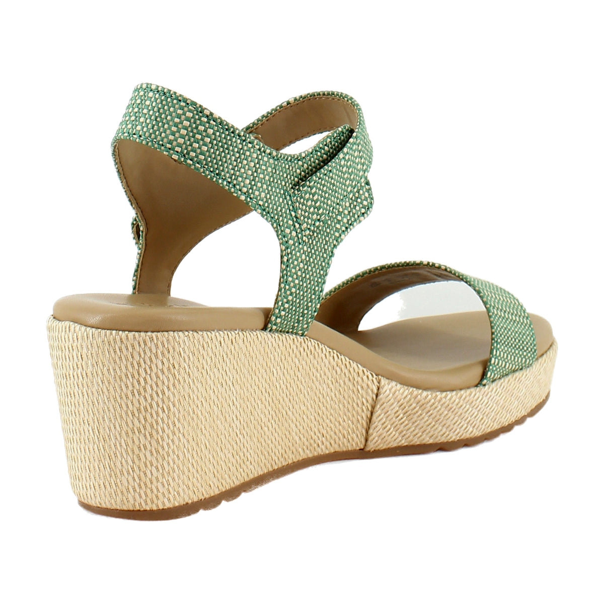 Green Multi Faux Raffia