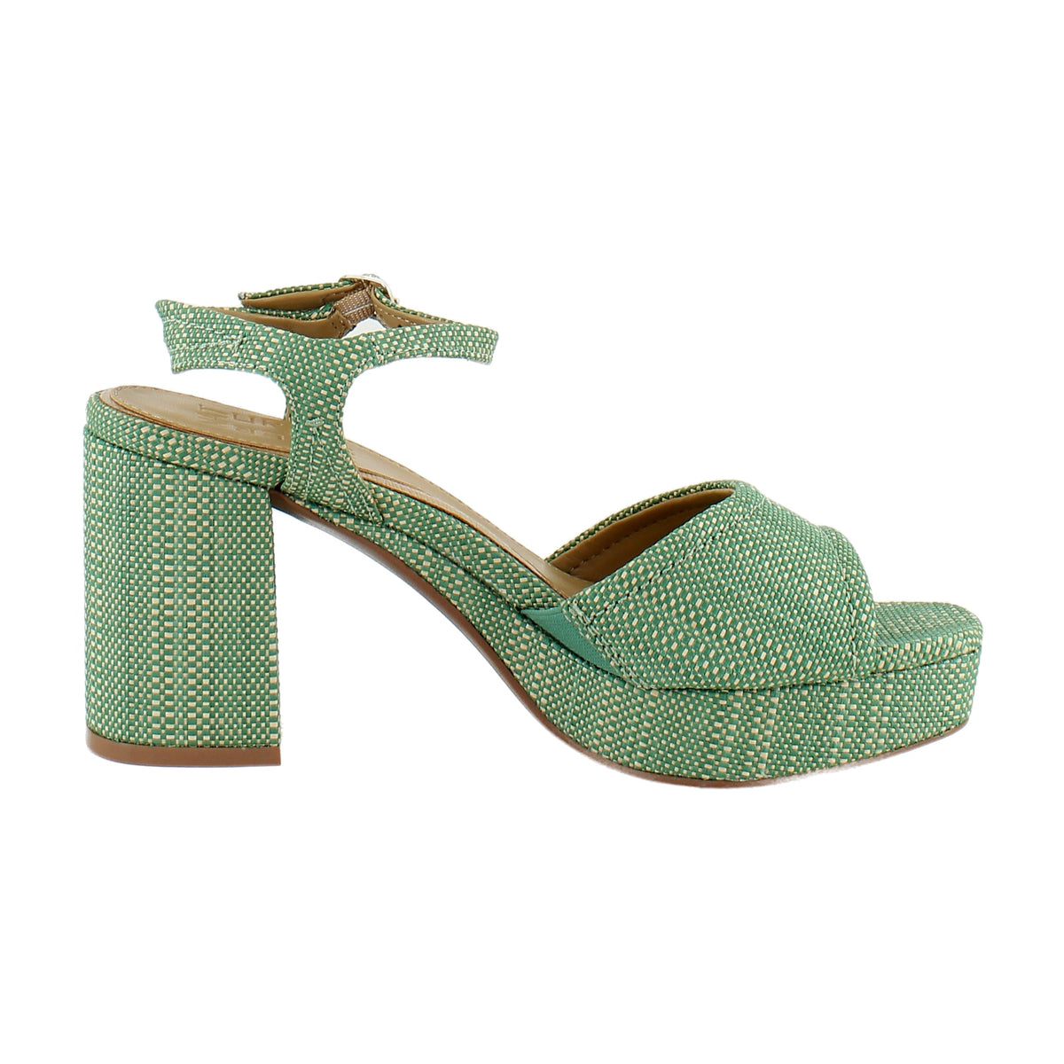 Green Multi Faux Raffia