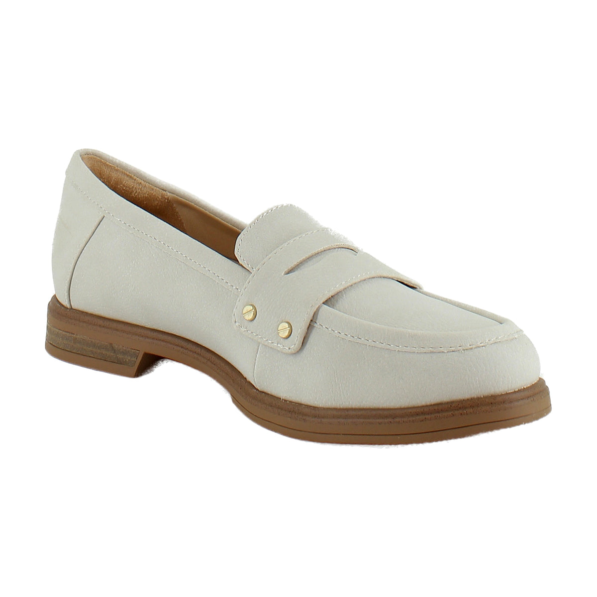 Oyster Grey Faux Leather