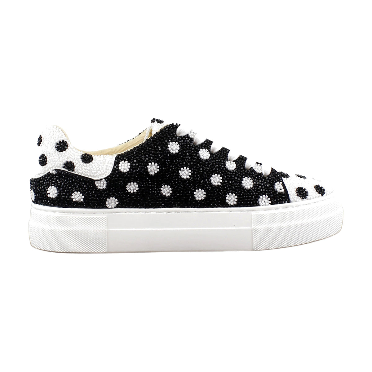 White/Black Polka Dot