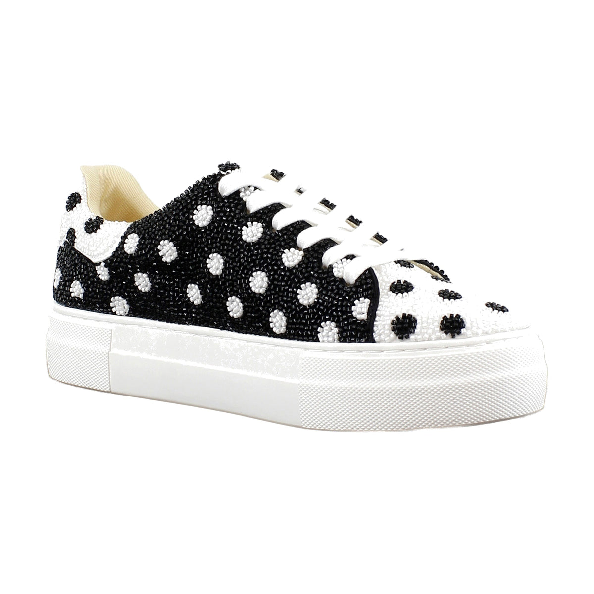 White/Black Polka Dot