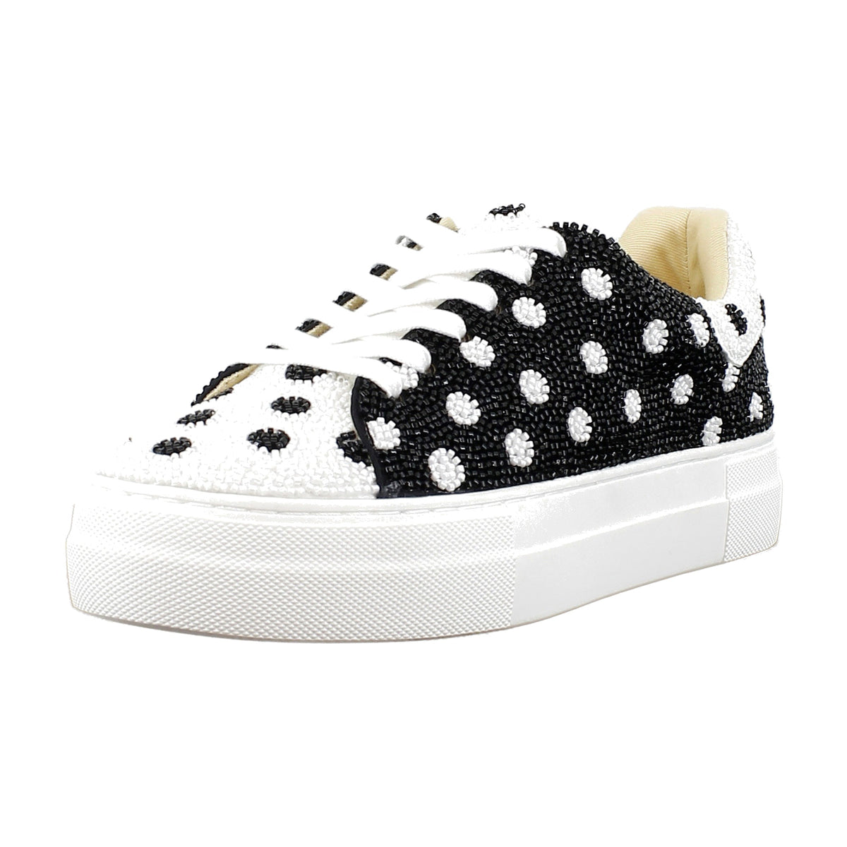 White/Black Polka Dot
