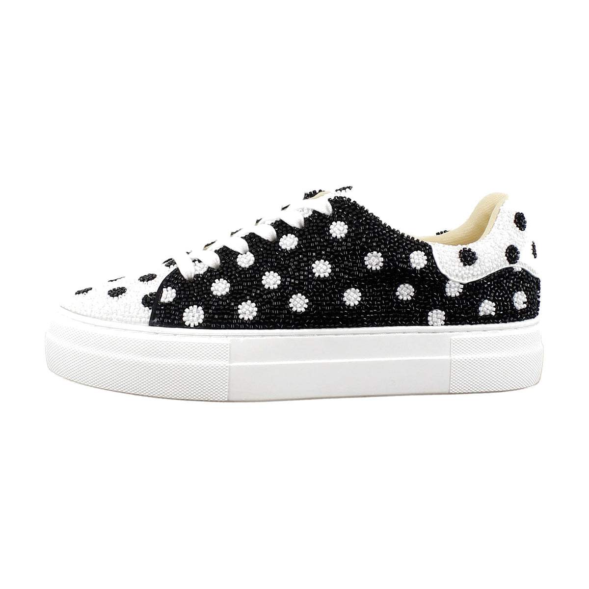 White/Black Polka Dot