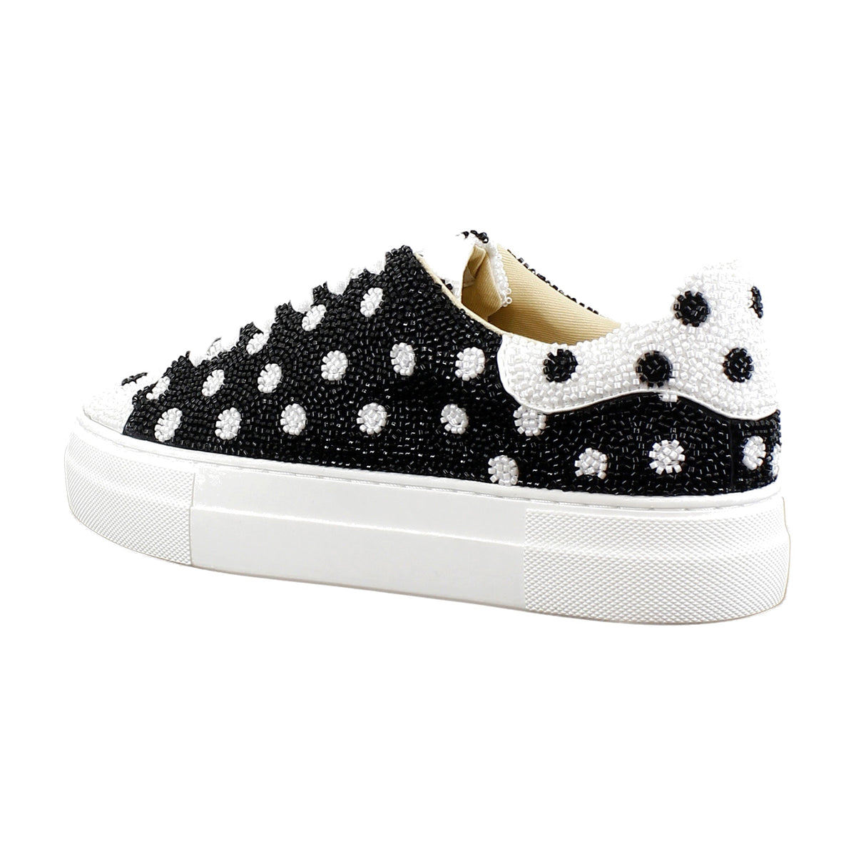 White/Black Polka Dot