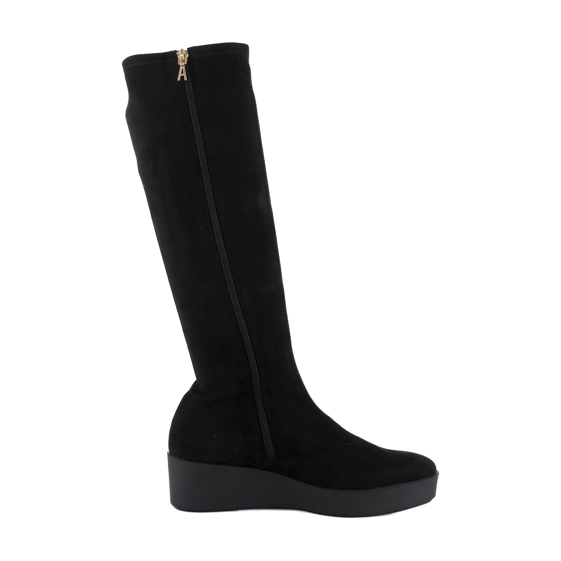 Black Faux Suede