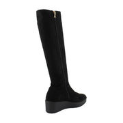 Black Faux Suede