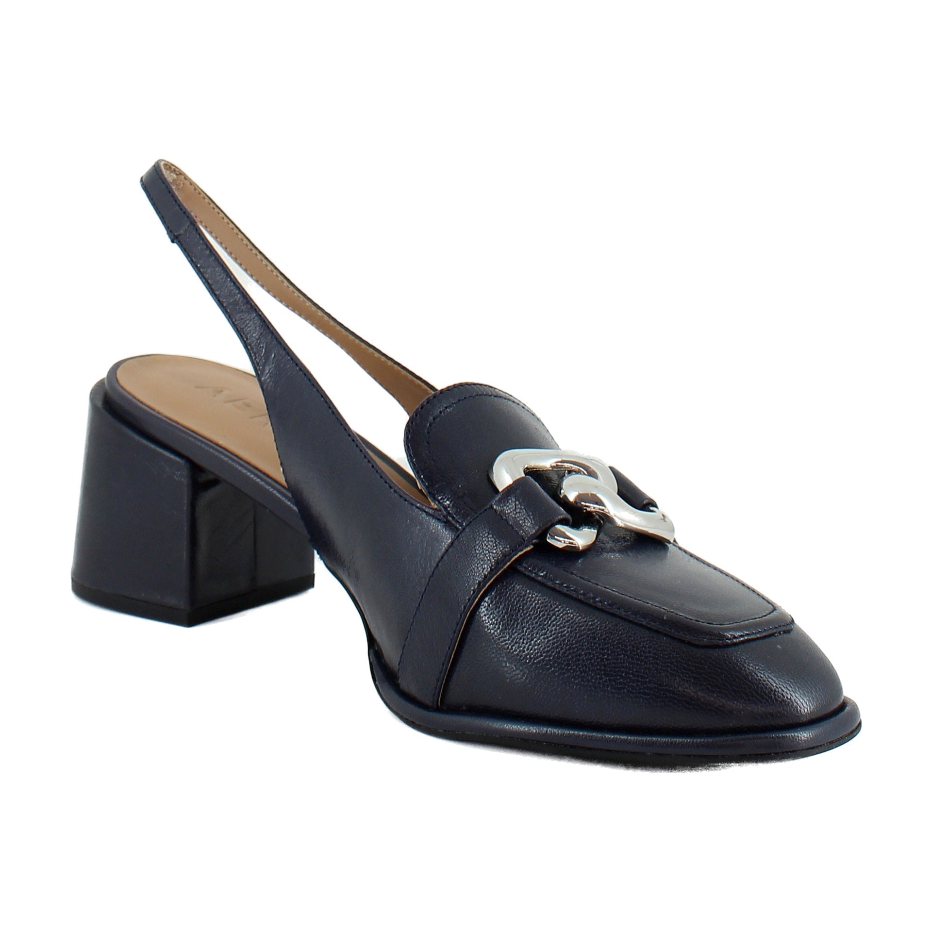 Navy Leather