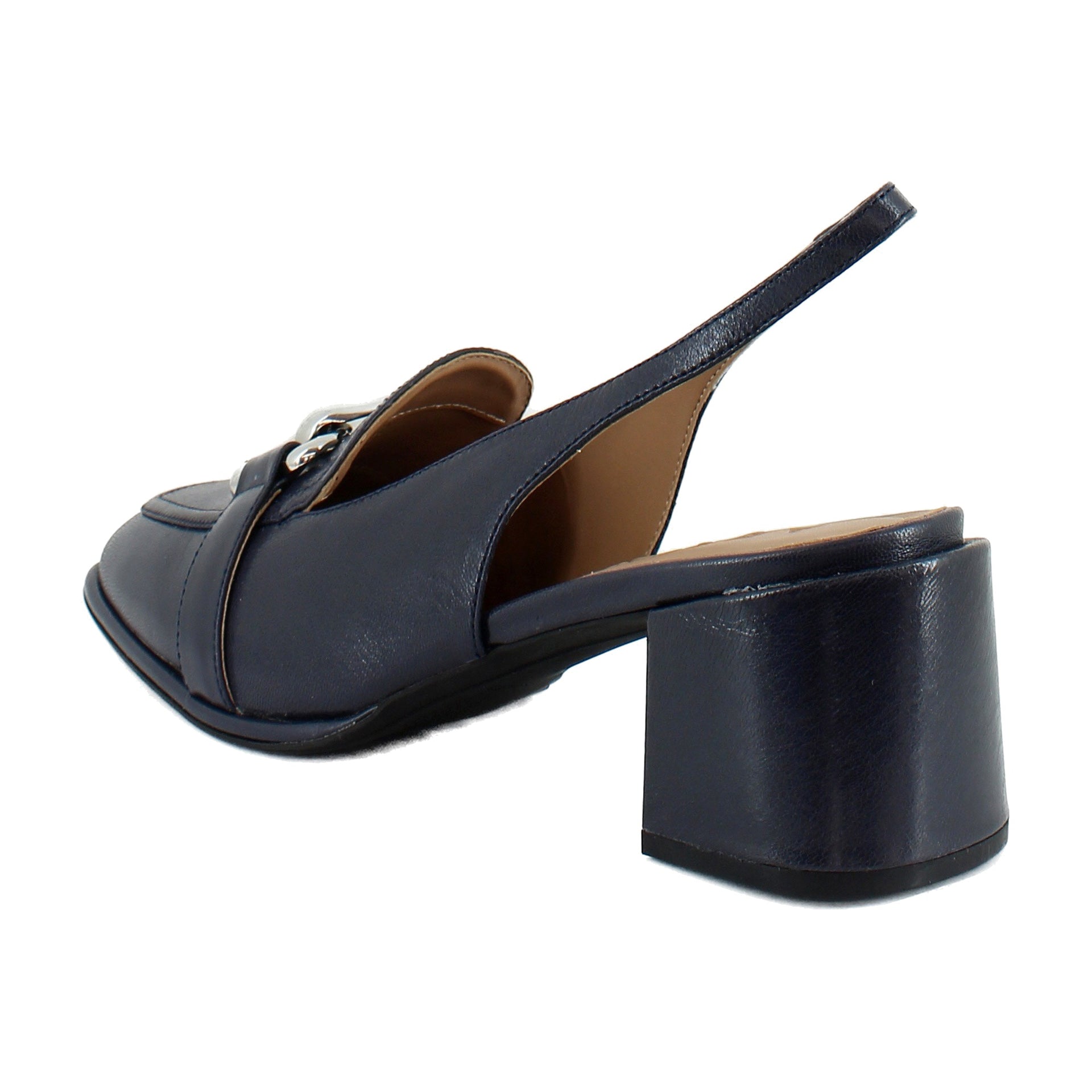 Navy Leather
