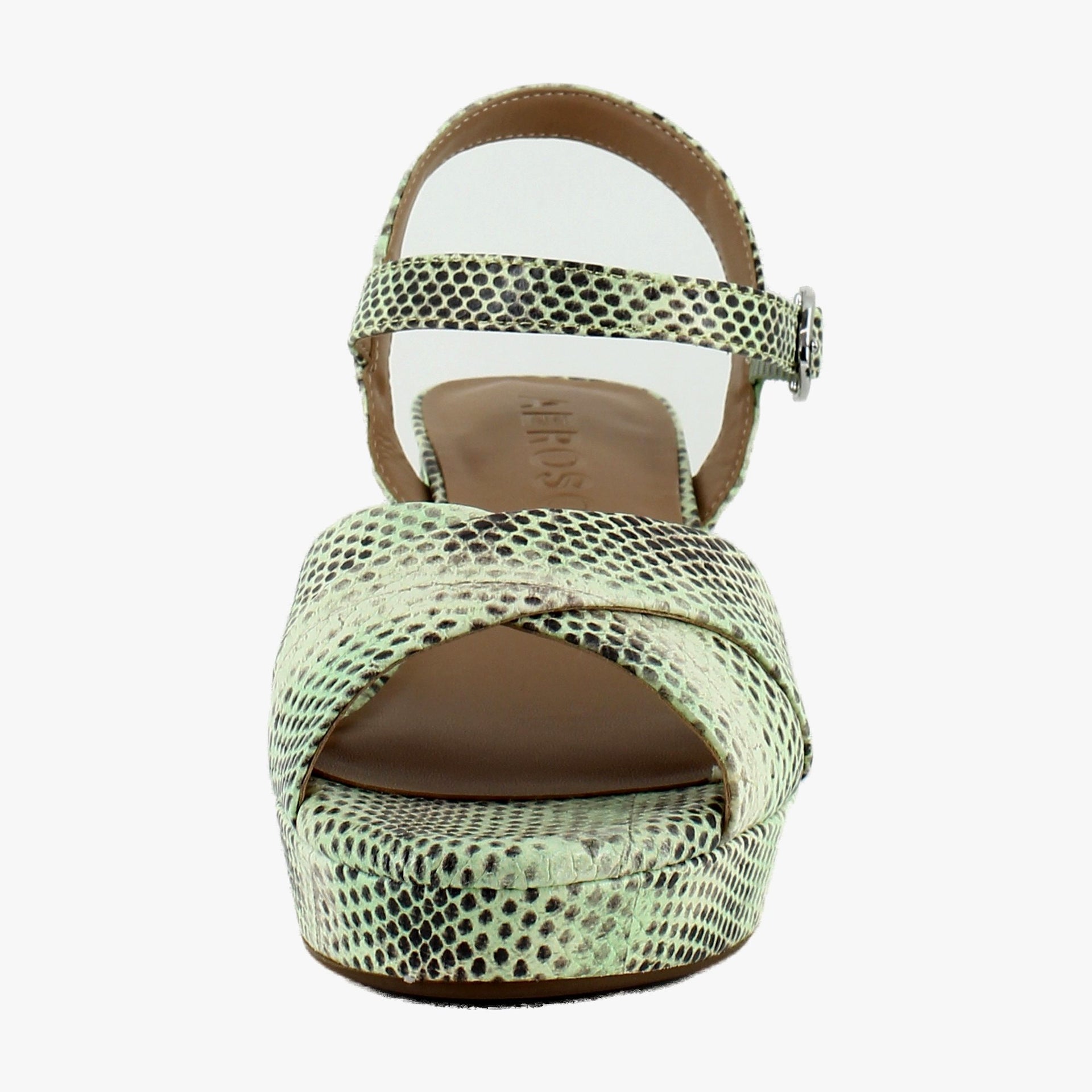 Gleam Snake Print Leather